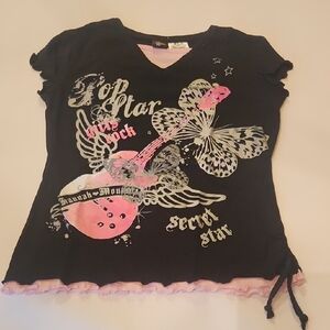 Disney Black and Pink Rockstar Tee